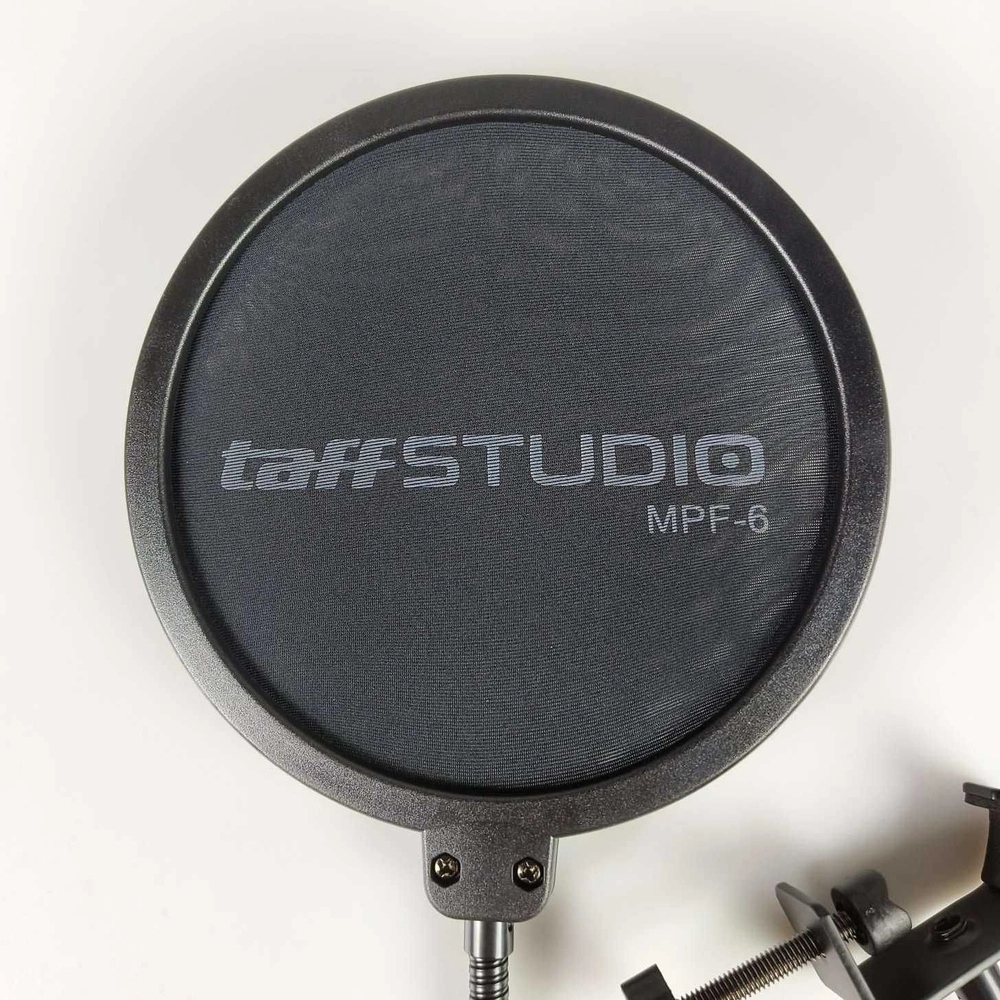 TaffSTUDIO Pop Shield Filter Mikrofon Dual Layer Peredam Noise BOP