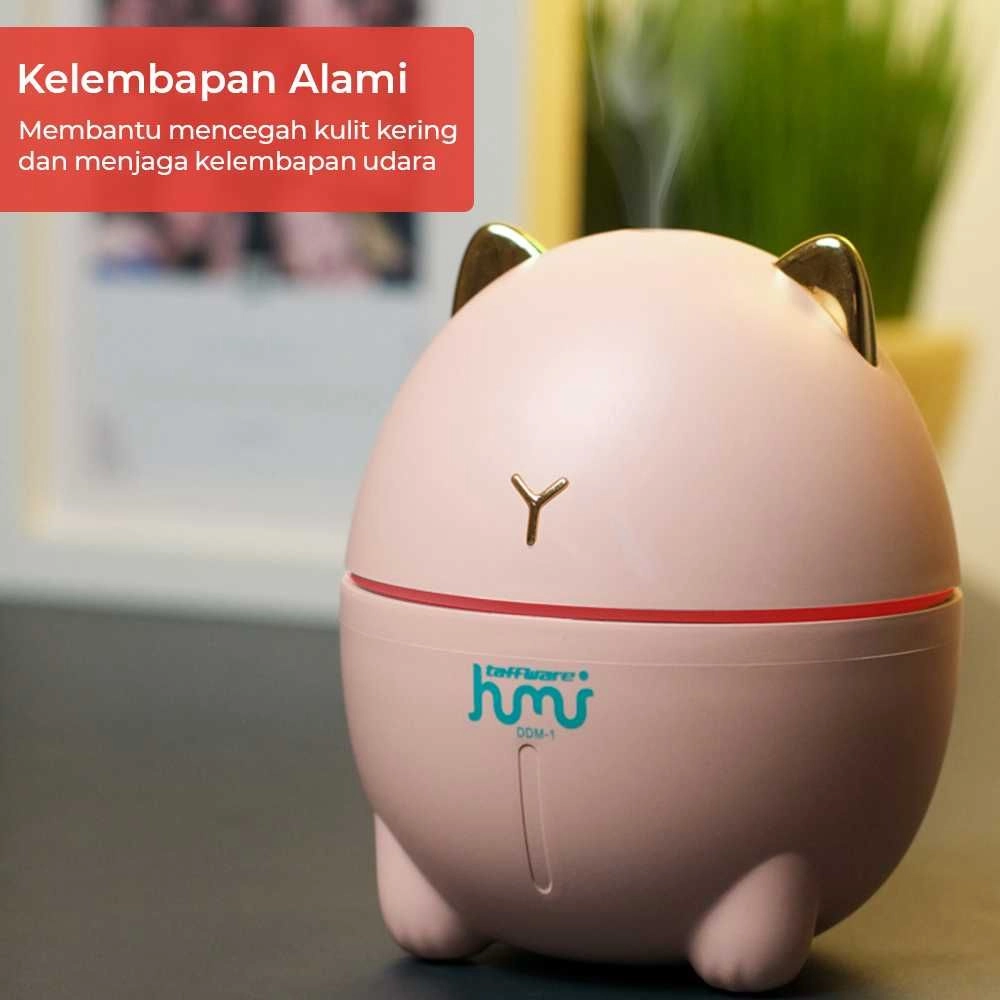 Taffware Air Humidifier Mini Ultrasonic Night Light Dudu Cat 200ml