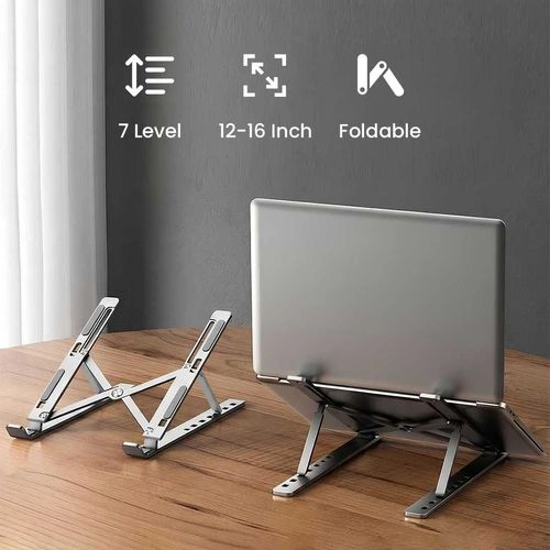 Stand Laptop Aluminium Dudukan Holder Foldable Adjustable